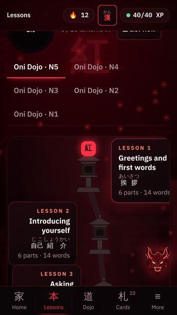 The lesson trail